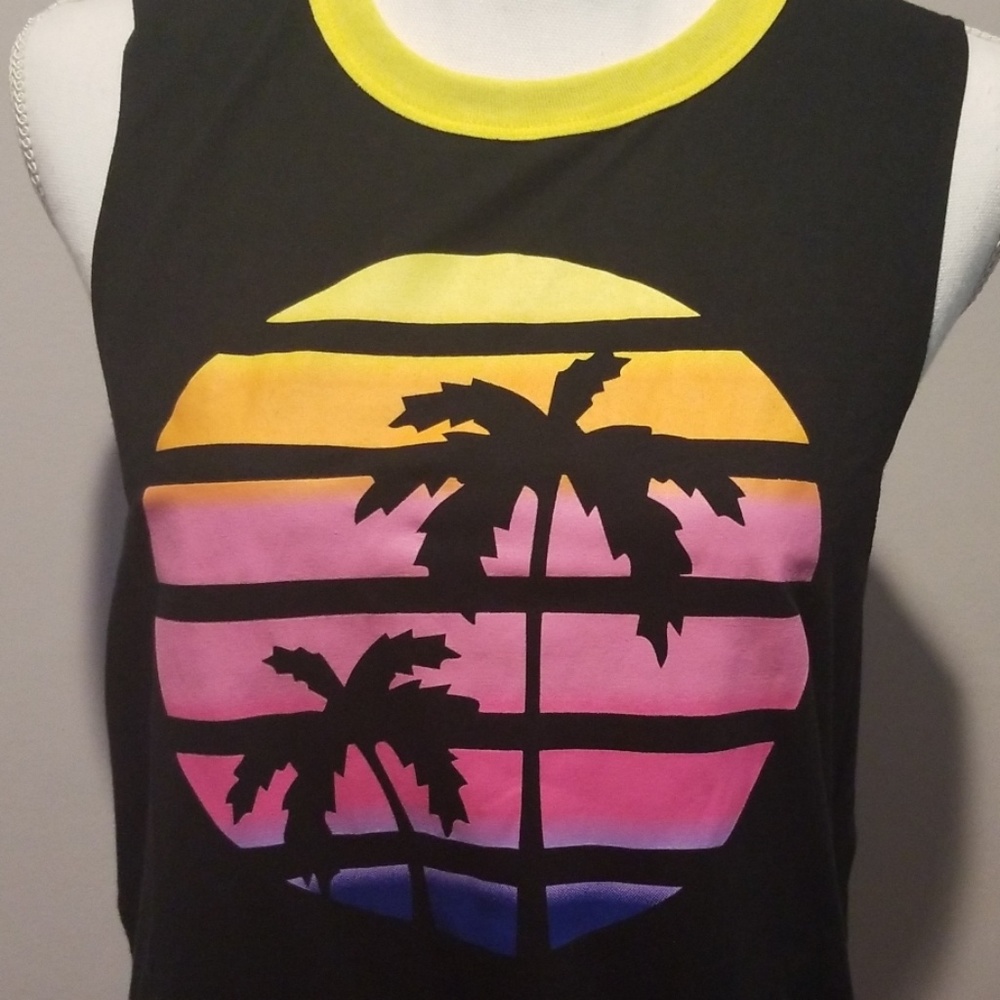 Women's Palm Tree Sunset Tank - Picture 6 of 6